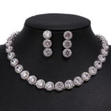 Cubic Zircon White Gold Color Wedding Jewelry Sets Cubic Zircon White Gold Color Wedding Jewelry Sets