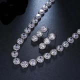 Cubic Zircon White Gold Color Wedding Jewelry Sets Cubic Zircon White Gold Color Wedding Jewelry Sets