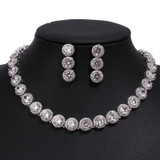 Cubic Zircon White Gold Color Wedding Jewelry Sets Cubic Zircon White Gold Color Wedding Jewelry Sets