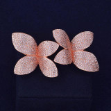 Luxury Flower Leaf Hand Made Ring