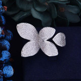 Luxury Flower Leaf Hand Made Ring