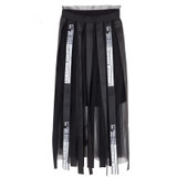 Punk Style Women High Waist Gothic Skirt