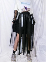 Punk Style Women High Waist Gothic Skirt