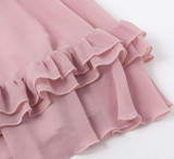 Off Shoulders Ruffle Pleated Mini Dress