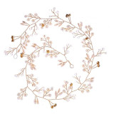 Floral Crystal Handmade Wedding Crown