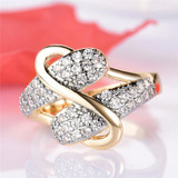 Vintage Crystal Gold Ring