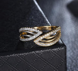 Resizable Open Crystal Ring