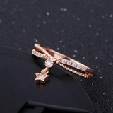 Small Star Pendant Cute Ring