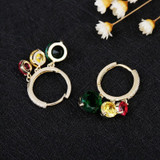 High Quality Cubic Zirconia Stone Pendant Earrings