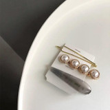 Pearl Hair Grip Simple Barrette Hairpin