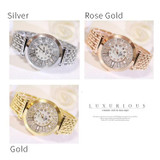 Luxury Diamond Quartz Rhinestone Watch