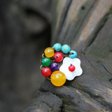 Crystal Colorful Stones Vintage Ring