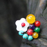 Crystal Colorful Stones Vintage Ring