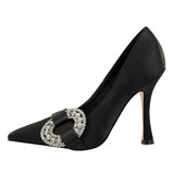 Crystal Buckle Elegant Bridal Shoes