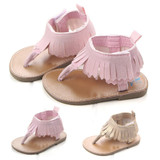 Baby Sandals For Newborn Casual Soft PU Leather Tassel Design Toddler Summer Sandals Rubber Soles Footwear Baby Girl Moccasins
