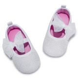 New Princess Mary Jane Knitted Heart Baby Girls Shoes Crib Bebe Kids Toddler Footwear Soft Sole No-slip First Walker Prewalkers