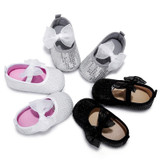 New Princess Mary Jane Knitted Heart Baby Girls Shoes Crib Bebe Kids Toddler Footwear Soft Sole No-slip First Walker Prewalkers