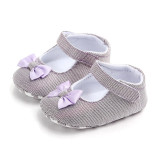 2019 Baby Girls Princess Shoes Infant Toddler Crib Baby Kids First Walkers Big Bow Soft Soled Anti-Slip Shoes
