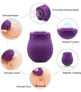 Rose Shape Vagina Sucking Vibrator