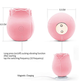 Rose Shape Vagina Sucking Vibrator