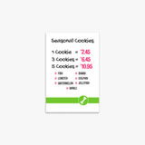 Seasonal Cookies Retail Card