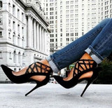 Black Suede Pointed Toe Stiletto