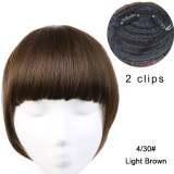 Clip in Bangs Extension Fake Hair Synthetic Clip on Blunt Bang Fringe with Long Sides For Women Natural Flase Black B3 Clip in Bangs Extension Fake Hair Synthetic Clip on Blunt Bang Fringe with Long Sides For Women Natural Flase Black B3