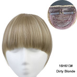 Clip in Bangs Extension Fake Hair Synthetic Clip on Blunt Bang Fringe with Long Sides For Women Natural Flase Black B3 Clip in Bangs Extension Fake Hair Synthetic Clip on Blunt Bang Fringe with Long Sides For Women Natural Flase Black B3