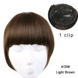 Clip in Bangs Extension Fake Hair Synthetic Clip on Blunt Bang Fringe with Long Sides For Women Natural Flase Black B3 Clip in Bangs Extension Fake Hair Synthetic Clip on Blunt Bang Fringe with Long Sides For Women Natural Flase Black B3