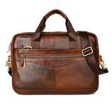 Men's Cowhide Leather Briefcase Bags