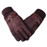 Mens Leather Pigskin Winter Gloves