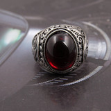 Gem Oval Stone Vintage Ring Jewelry Bijoux
