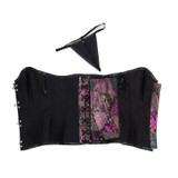 Steampunk Gothic Burlesque Rave Gothic Women Plus Size Purple Corset Bustier