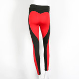 Patchwork Heart Fitness Leggings for Women
