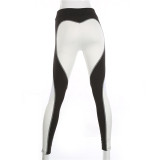 Patchwork Heart Fitness Leggings for Women