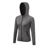 Hooded Long Sleeve Quick Dry Compression Fitness Sport Top with Zipper and Rash guard