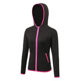 Hooded Long Sleeve Quick Dry Compression Fitness Sport Top with Zipper and Rash guard
