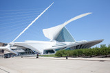 【Famous Architecture Project】Milwaukee art museum CAD 3D Drawing, by santiago calatrava-Architectural 3D CAD model