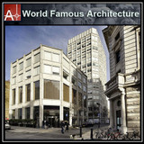 【Famous Architecture Project】The Economist Building-Alison and Peter Smithson-Architectural CAD Drawings