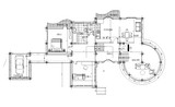 【Famous Architecture Project】Villa inspired from Richard Meier's house-Architectural CAD Drawings