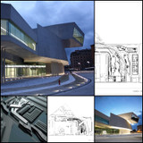 【Famous Architecture Project】MAXXI Museum -Zaha Hadid-Architectural CAD Drawings
