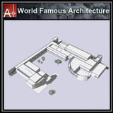 【Famous Architecture Project】Richard Meier - Weishaupt Forum-CAD Drawings