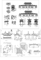 ★【Chinese Landscape ancient construction design Autocad Drawings Collections】All kinds of Chinese Landscape Details CAD Drawings