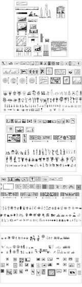 ★【Decorations and ornaments Autocad Blocks Collections】All kinds of Decorations CAD Blocks