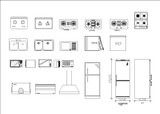 ★【Kitchen related items Autocad Blocks Collections】All kinds of Kitchen CAD Blocks