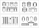 ★【Architectural Classical Element Autocad Blocks V.2】All kinds of architecture decorations CAD blocks Bundle