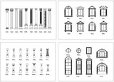 ★【Architectural Classical Element Autocad Blocks V.2】All kinds of architecture decorations CAD blocks Bundle
