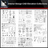 ★【Interior Design Autocad Elevation Collections V.2】All kinds of CAD Elevation Bundle