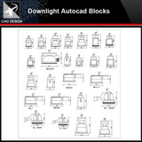 ★【Downlight Autocad Blocks】-All kinds of Lighting Autocad Blocks Collection