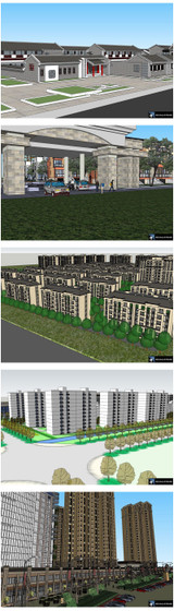 ★Best 20 Types of Residential Building Landscape Sketchup 3D Models Collection V.9